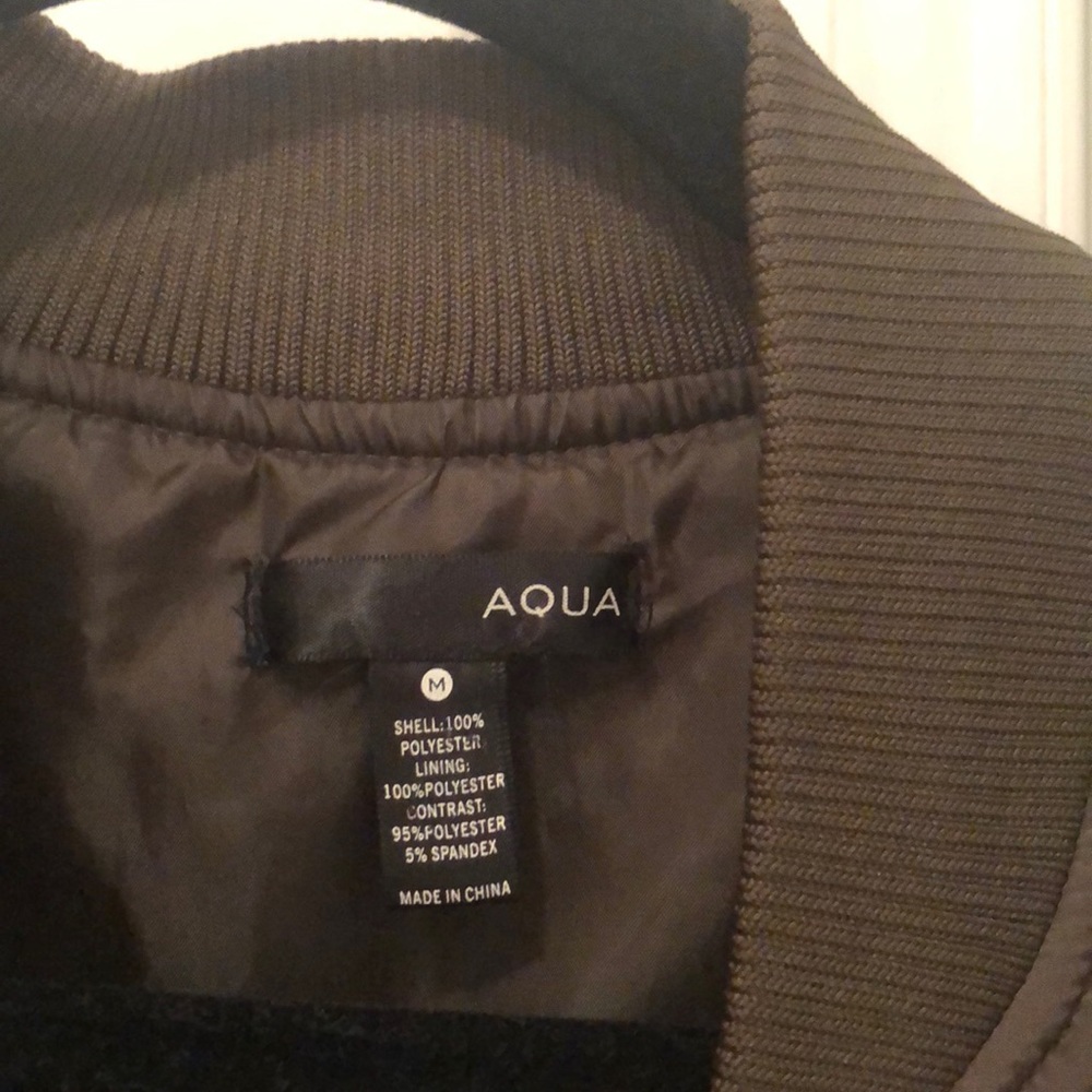 Aqua Basic Olive Green Bomber Jacket - image 3